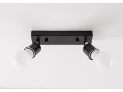Plafón-Lámpara De Techo Toolight App696-2C Black Negro