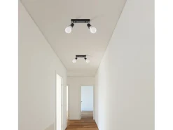 Plafón-Lámpara De Techo Toolight App696-2C Black Negro