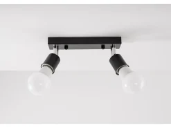 Plafón-Lámpara De Techo Toolight App696-2C Black Negro