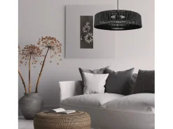 Plafón-Lámpara De Techo Toolight App1484-1C Black Negro