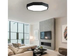 Plafón-Lámpara De Techo Toolight App863-C Diamond 50Cm Black Negro