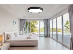Plafón-Lámpara De Techo Toolight App863-C Diamond 50Cm Black Negro
