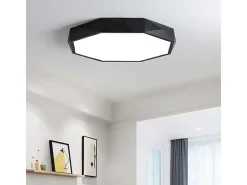 Plafón-Lámpara De Techo Toolight App863-C Diamond 50Cm Black Negro