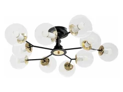 Best Lámpara De Techo Toolight App1136-10C Black Gold Negro
