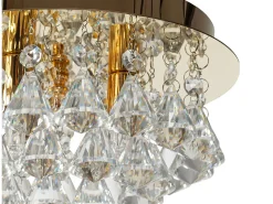 Plafón-Lámpara De Techo Toolight App1038-C Gold Dorado