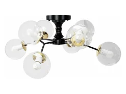 Plafón-Lámpara De Techo Toolight App1135-8C Black Gold Negro
