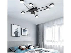 Plafón-Lámpara De Techo Toolight Led App521-6C Black Negro