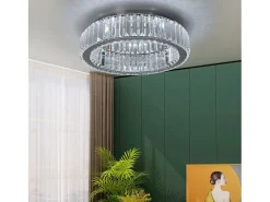 Lámpara De Techo Toolight App1744-C Chrome 50 Gris New