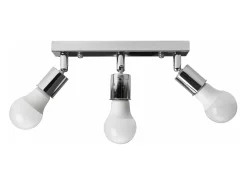Plafón-Lámpara De Techo Toolight App700-3C Line Chrome Plateado