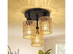 Online Lámpara De Techo Toolight App1624-3C Boho Black Beige