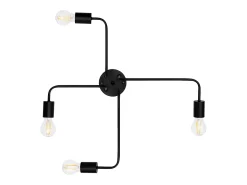 Lámpara De Techo Toolight App013-4Cw Agaro Black Negro Sale