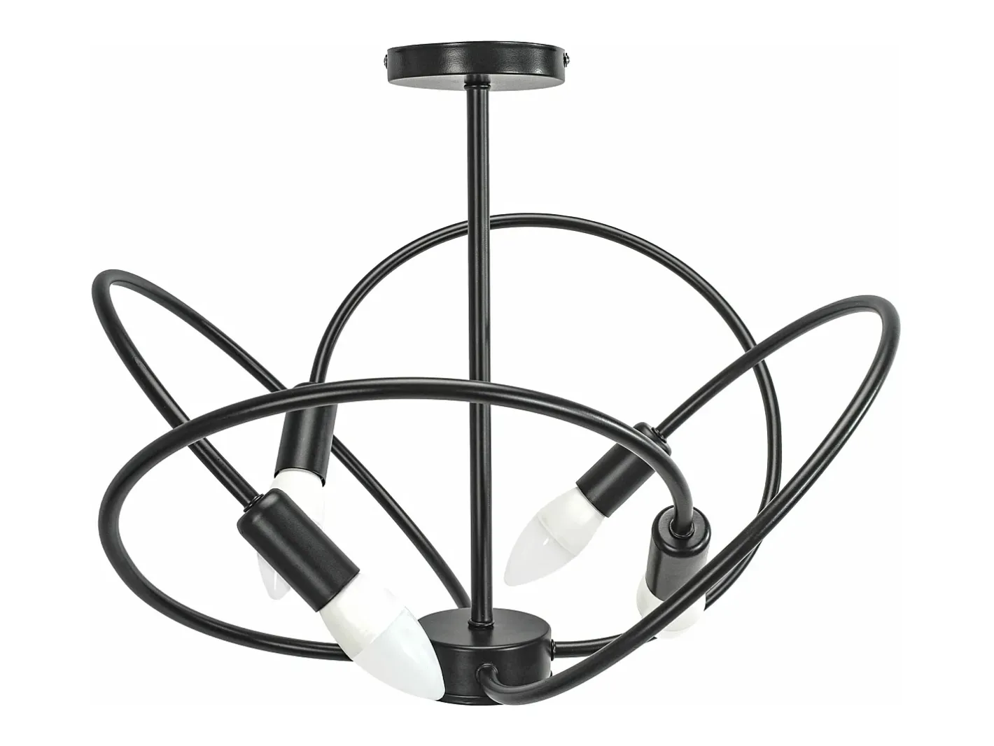 Lámpara De Techo Toolight App1093-4C Black Negro Sale
