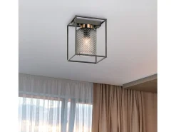 Lámpara De Techo Toolight App1264-1C Black Negro Hot