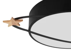 Plafón-Lámpara De Techo Toolight App864-C Moon 40Cm Black Negro