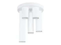 Best Sollux Lighting Lámpara de techo Toris moderno de acero - 5 fuentes luminosas 3000K - L.25 x A.33 cm - Blanco