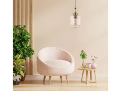 Clearance Lámpara de techo Zulaia Lumit 60W altura regulable bronce Ø20 cm Marru00f3n
