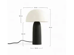 New Rendez-Vous Déco Lámpara en metal blanca y negra - Joy Negro / Blanco