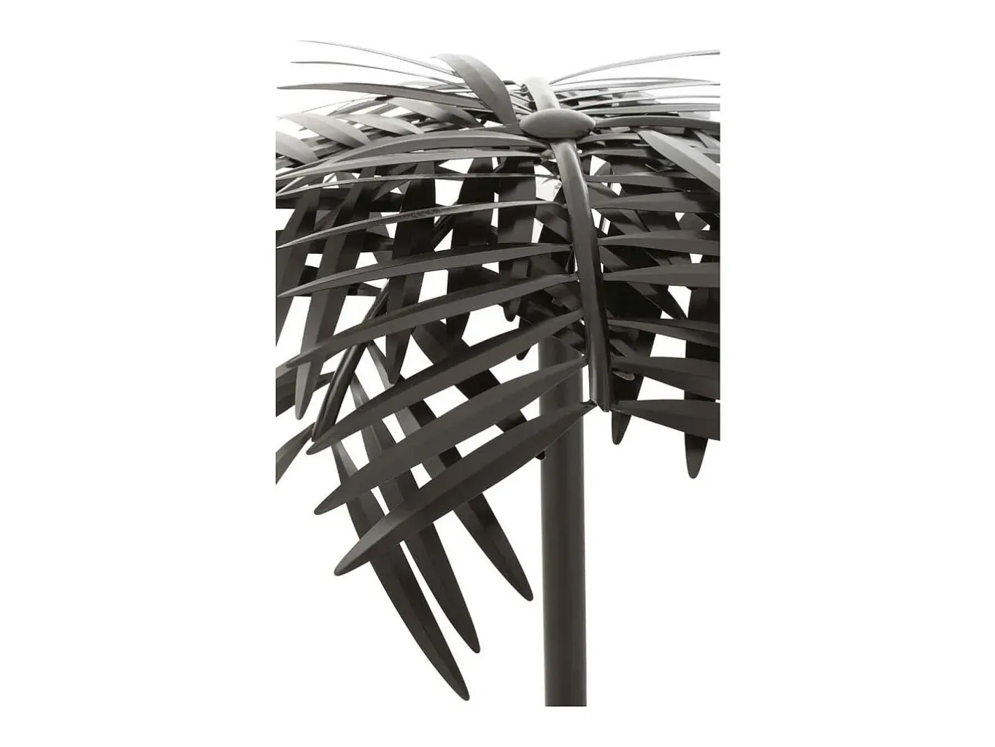 Les Tendances Lámpara Flora de hojas de metal H 73 cm Negro Online