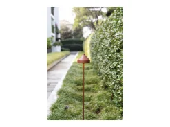 Best Lámpara LED AMELIE Azafrán con pincho Terracota recargable y regulable Naranja claro