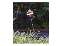Best Lámpara LED AMELIE Azafrán con pincho Terracota recargable y regulable Naranja claro