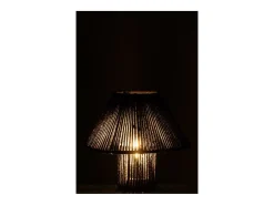 J-Line Lámpara led de algodón 21.2x21.2x18.7 cm Negro Best