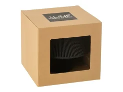 J-Line Lámpara led de algodón 21.2x21.2x18.7 cm Negro Best