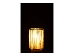 Online J-Line Lámpara led de metal 10.5x10.5x16 cm Beige