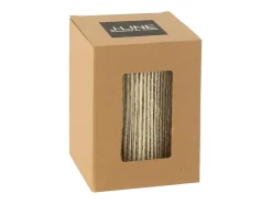 Online J-Line Lámpara led de metal 10.5x10.5x16 cm Beige