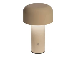 Sweeek Lámpara led de metal para mesa interior, 13cm Beige Discount