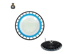 Clearance Lámpara LED industrial "UFO" 150W para 5/6 metros de altura Negro