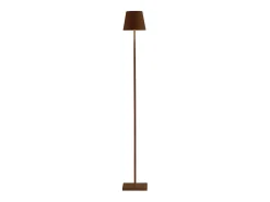 Lámpara LED Poldina Pro L Corten recargable y regulable 122cm con batería hasta 12 horas Marru00f3n Hot