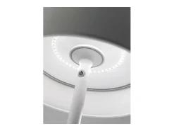 Lámpara De Pie-Lámpara LED Poldina Pro XXL Oscuro Recargable y Regulable 150cm con Batería Hasta 12 Horas Gris