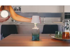 Online Lámpara LED Poldina STOPPER de Zafferano, recargable y portátil, color , con batería hasta 12 horas Rojo