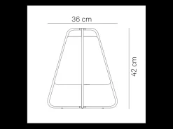 Online Lámpara LED recargable Teepee Zafferano - Táctil, para interior y exterior, IP65, diseño moderno, inalámbrica, color Negro