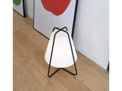 Online Lámpara LED recargable Teepee Zafferano - Táctil, para interior y exterior, IP65, diseño moderno, inalámbrica, color Negro