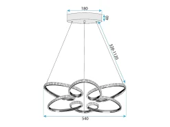 Best Lámpara Led Toolight G002-Cp Chrome Gris