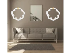 Lámpara Suspendida-Lámpara Led Toolight G014-1Cp White Gold Blanco