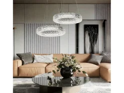 Lámpara Suspendida-Lámpara Led Toolight Ms004-Cp Chrome Gris