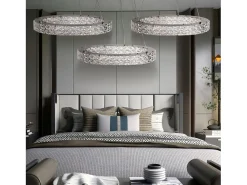 Lámpara Suspendida-Lámpara Led Toolight Ms005-Cp Chrome Gris