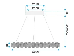 Hot Lámpara Led Toolight Ms017-Cp Chrome Gris