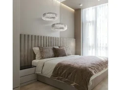 Lámpara Suspendida-Lámpara Led Toolight Ms003-Cp Chrome Gris