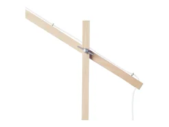 Best TOSEL Lámpara para Escritorio ,madera,natural,A180xD25xP80 cm Blanco
