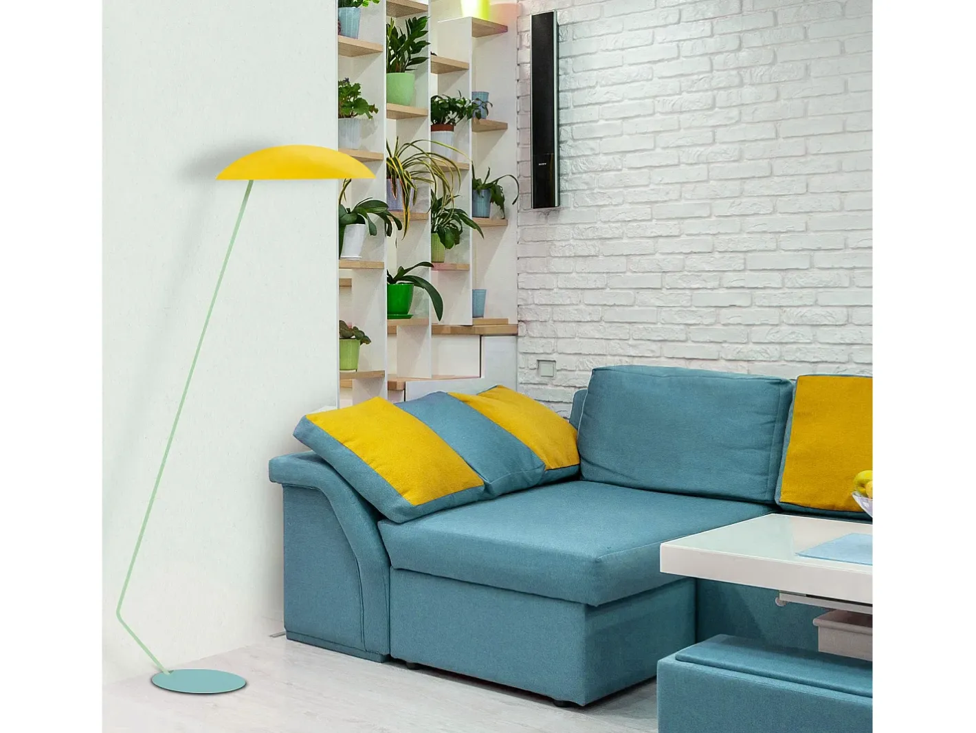 TOSEL Lámpara para Escritorio ,metal,,A170xD35xP85cm Amarillo Best