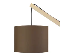TOSEL Lámpara para Escritorio ,madera,natural,A180xD25xP80 cm Marru00f3n