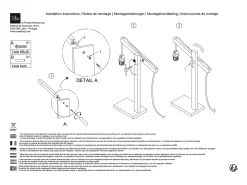 TOSEL Lámpara para Escritorio ,madera,natural, A180xD80xP80cm Cobrizo Outlet