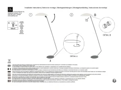 TOSEL Lámpara De Pie-Lámpara para Escritorio ,metal, ,A174xD33xP70cm Azul