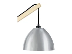 TOSEL Lámpara para Escritorio ,madera,natural,A180xD80x P 80cm Plateado Best