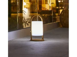 Lumisky Iluminación Exterior-Lámpara portátil inalámbrica H37CM WOODY Color natural claro