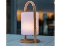 Lumisky Iluminación Exterior-Lámpara portátil inalámbrica H37CM WOODY Color natural claro