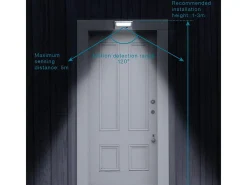 Lumisky Lámpara solar de pared con sensor 200LM DERBY Negro